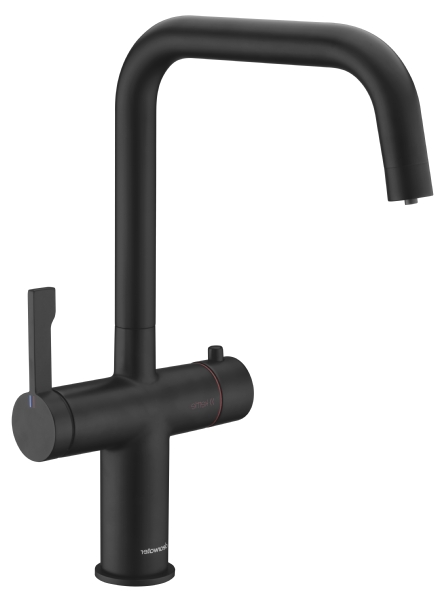Kitchen Taps - Magus 3 in 1 boiling water tap. This is a a boiling water tap in a matt black finish available for online purchase or instore in our showroom in Baldoyle Industrial Estate, Dublin 13