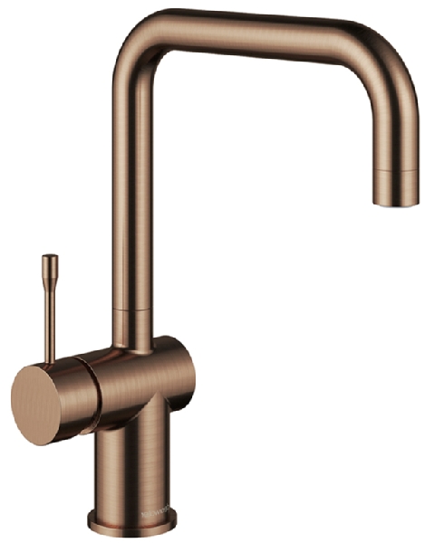 Kitchen Tap - The clearwater side lever zodiac tap in a copper finish 