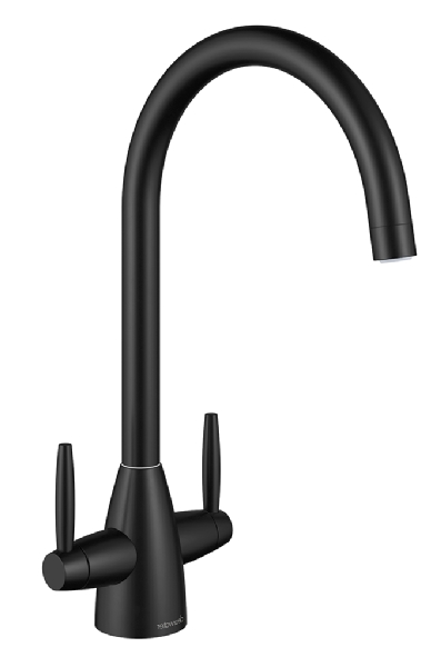 Kitchen Tap - The Clearwater Tutti is a swan necked crosshead double lever mixer tap. Purchase this item here online or in our showroom in Baldoyle Industrial Estate, Dublin 13 