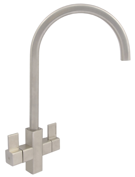 Kitchen Tap - The cherika kitchen tap is a sleek designed swan neck tap in a brushed nickel. Order online or instore for nationwide delivery