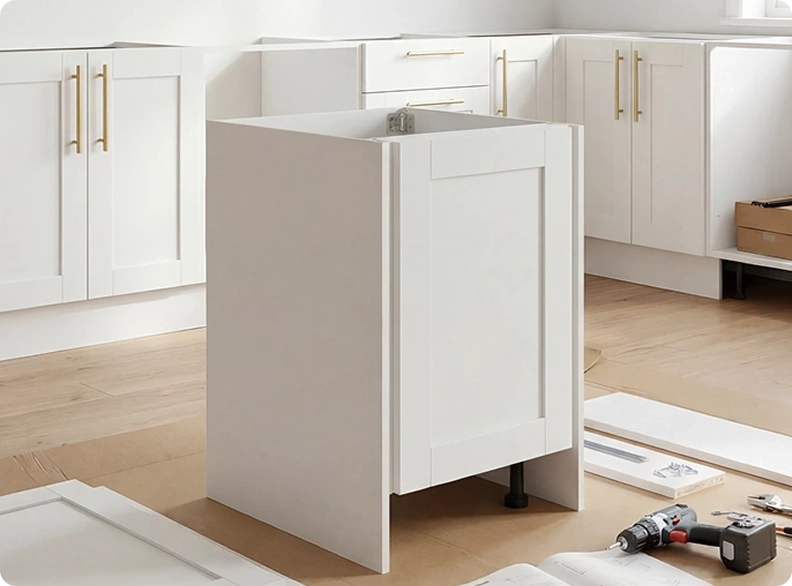Flat pack kitchen