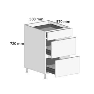 3 Drawer Units 500