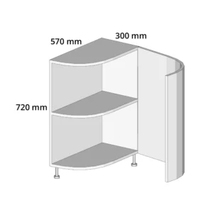 300 Curved Base Right