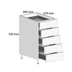5 Drawer Units 400