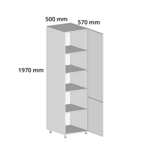 500 Larder White Tall Units Complete Kitchen Cabinet Flat Pack
