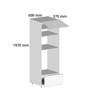 600 Double Oven Microwave Unit Flat pack