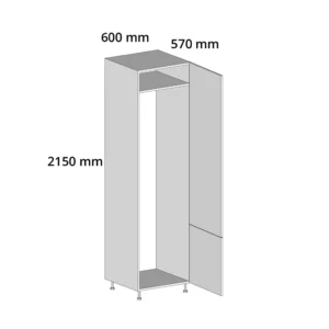 600 Extra Tall Fridge Freezer Housing Unit 7030 Flat Pack 2150