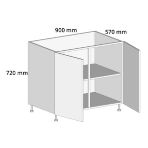 900mm Base Unit - Complete Cabinet 5G Vinyl (PVC)