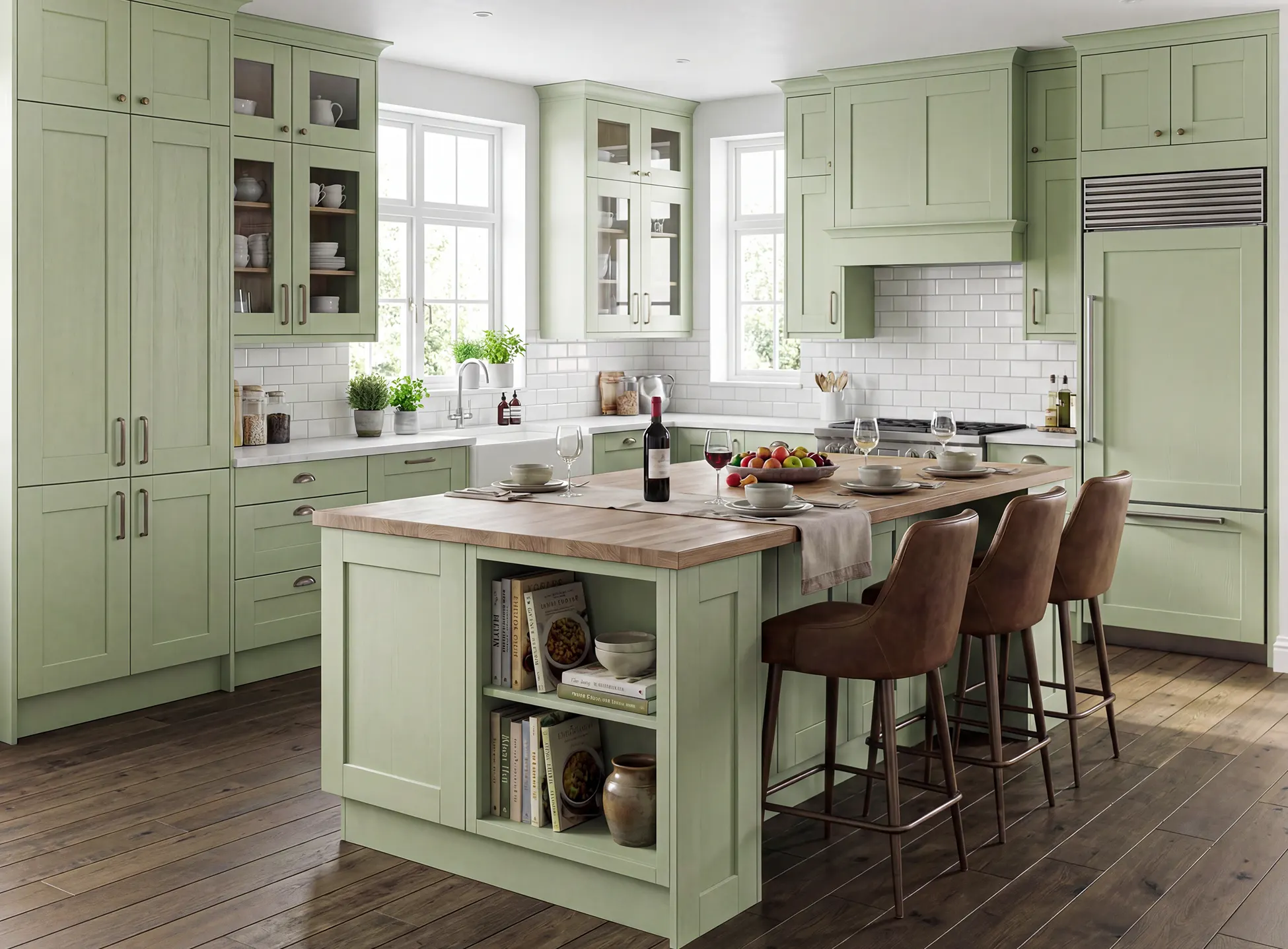 Greenwich Sage Painted Timber-1