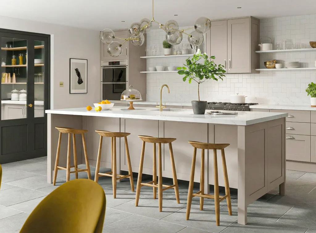 Monroe Taupe Painted Timber