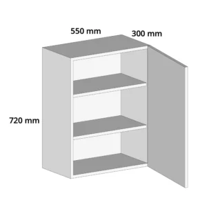 550mm Wall Kitchen Cabinet Unit – Complete Cabinet Edged