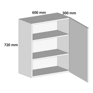 600mm Wall Kitchen Cabinet Unit – Complete Cabinet Edged