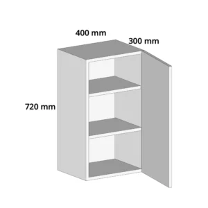 400mm Wall Kitchen Cabinet Unit – Complete Cabinet Edged