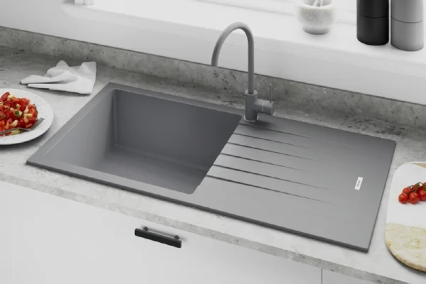 Boyne Composite Matching Colour Tap - Composite Grey