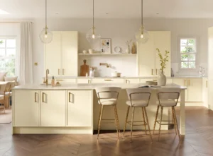 Painted shaker kitchen design with classic detailing