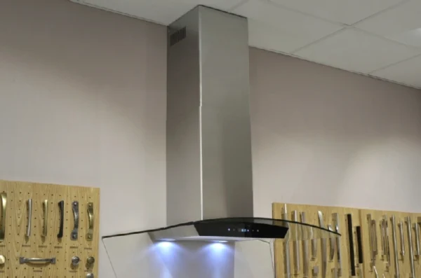 Curved Glass and Stainless Steel Extractor Fans