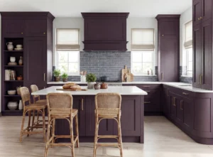 Pre-designed fitted kitchen with modern layout and storage