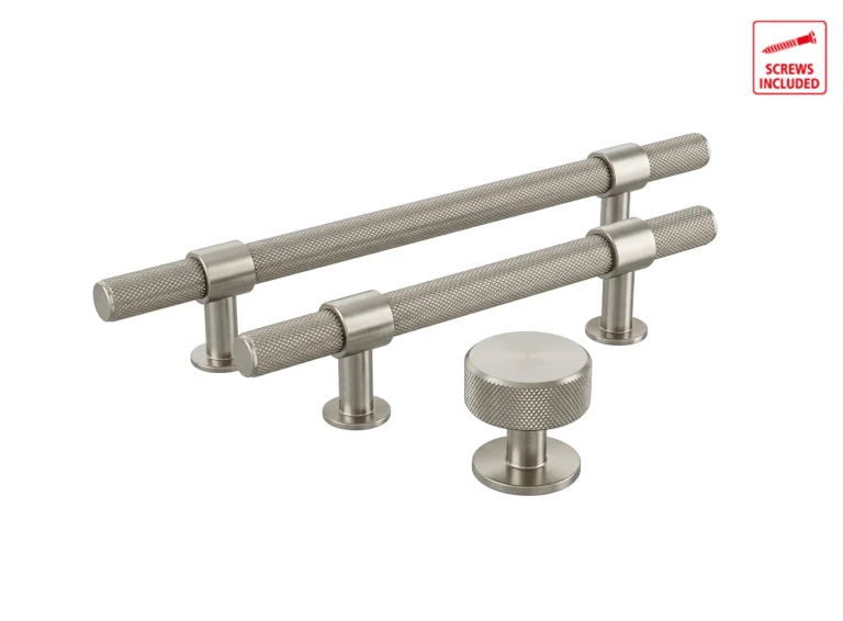 Anzio Knurled in Brushed Nickel