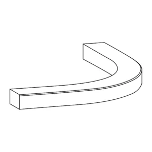 Curved_Modern_Cornice_Pelmet 5 Piece