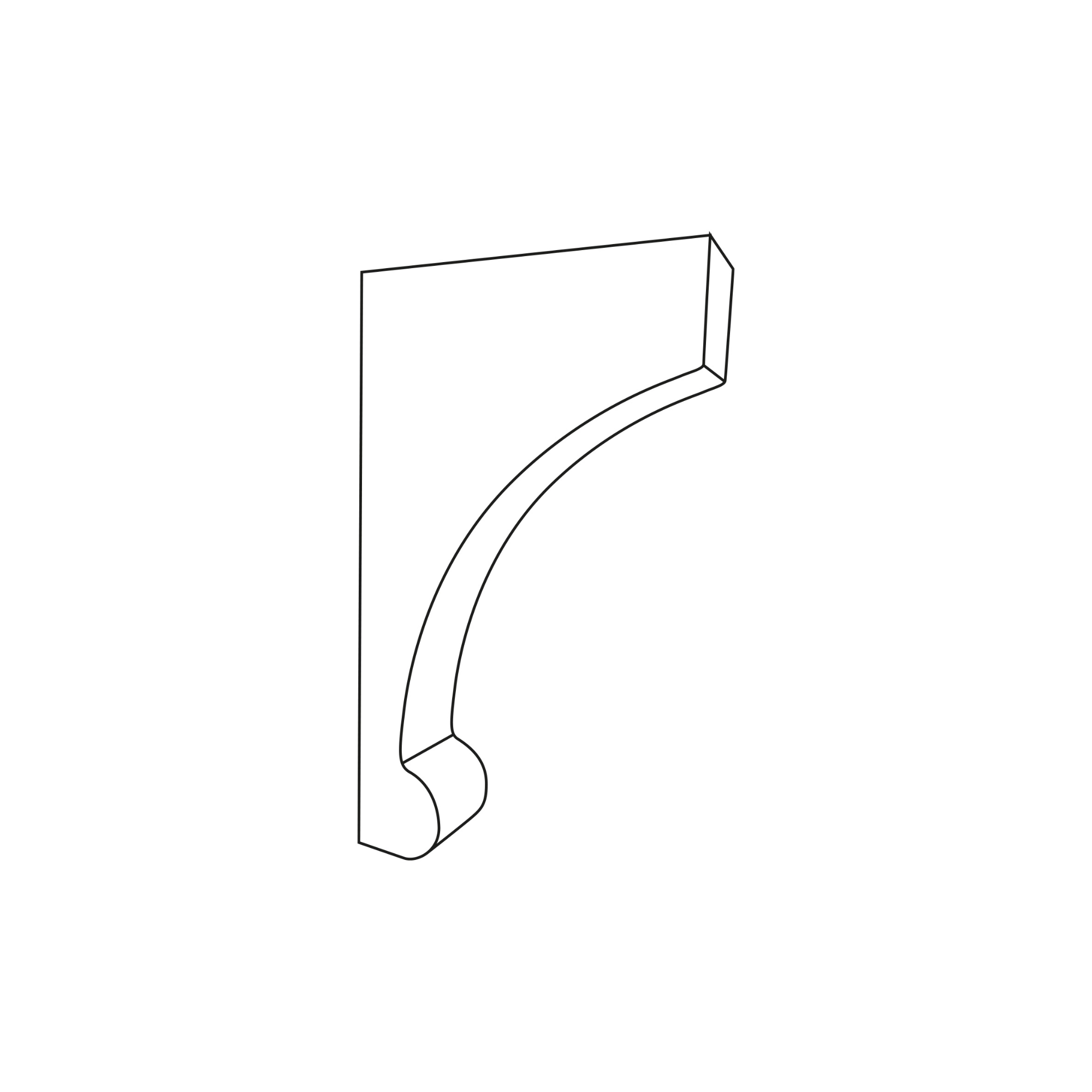 French_Mantle_Corbel_Painted