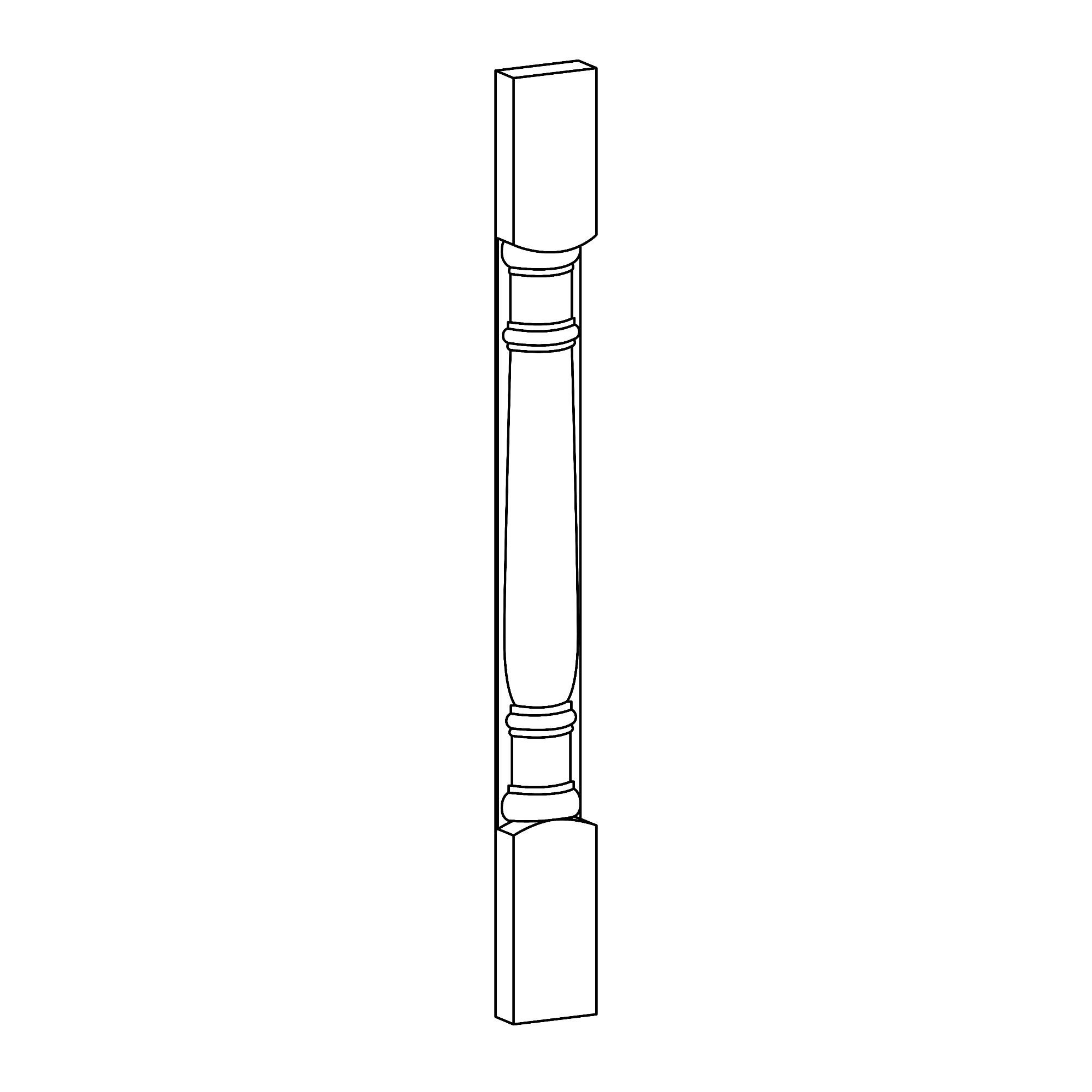 Gun_Barrel_Pilaster_5 Piece