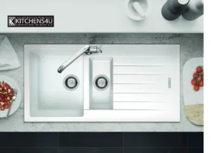 Kalura 1.5 White Inset Composite Sink