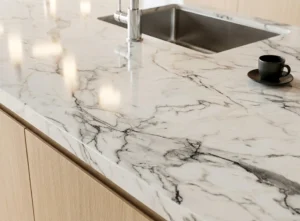 Kitchen worktops in quartz, wood and laminate for fitted kitchens in Ireland