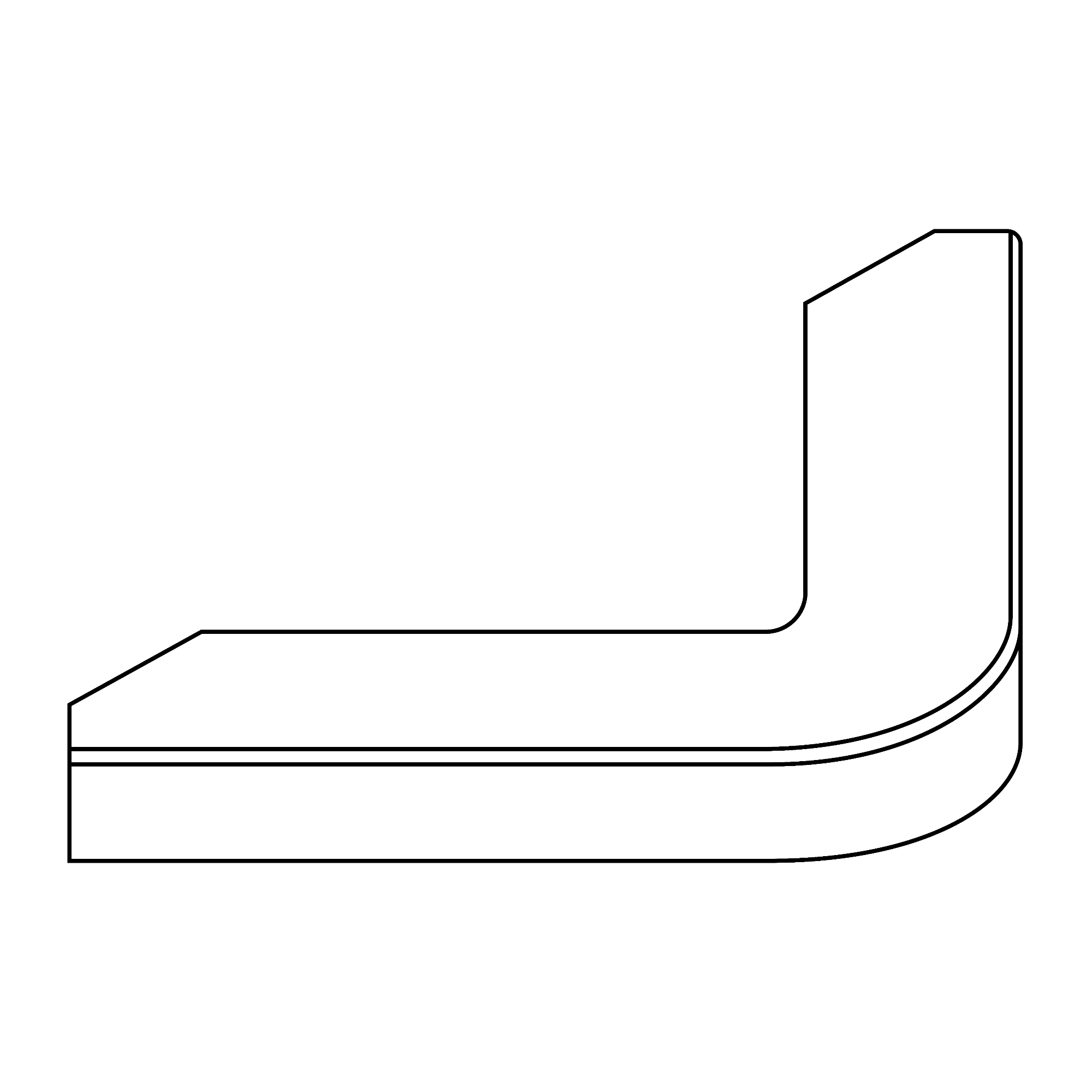 Modern_Cornice_Pelmet_Quadrant 5 Piece