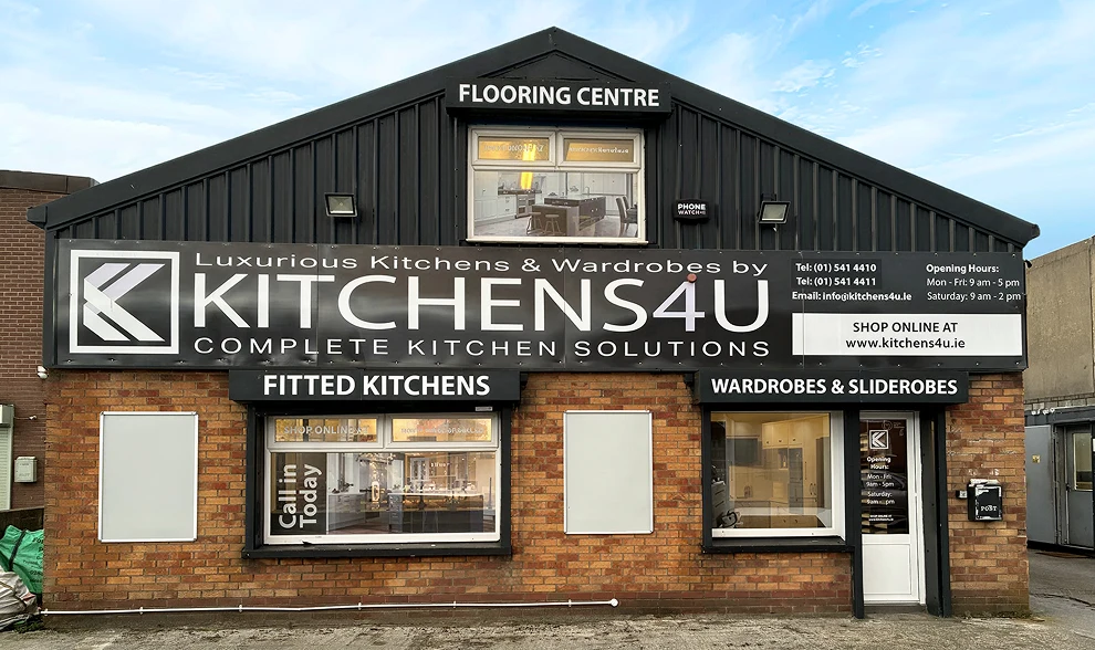 Kitchens4U Dublin showroom for kitchen design and fitted kitchens