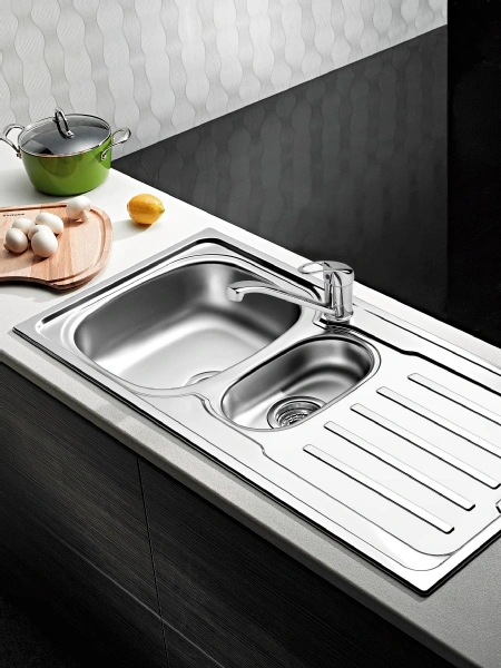 Sicilia Vera 1.5 Bowl Inset Stainless Steel Sink