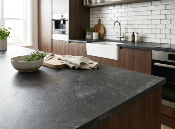 Black Concrete - Kitchen Worktops 38mm Thickness