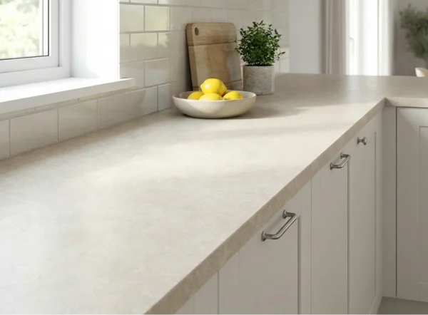Crema Limestone - Kitchen Worktops Laminated 38mm Thickness