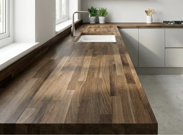 Dark Porterhouse Oak - Kitchen Worktops Laminated 38mm Thickness