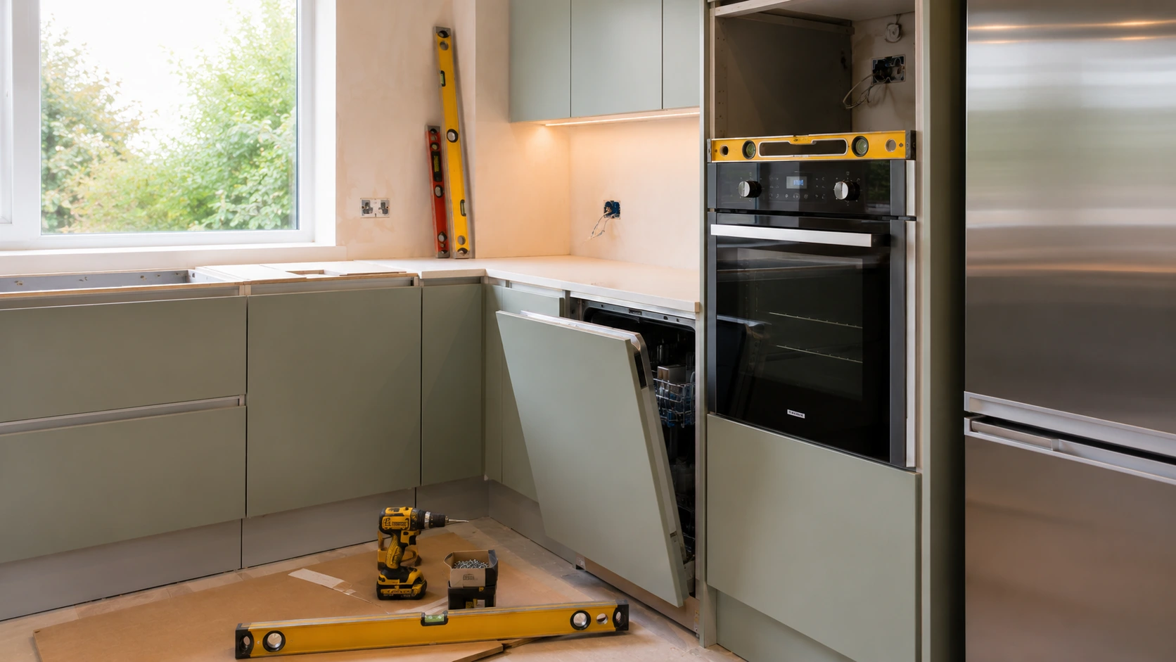 Kitchen appliance installation in Dublin fitted kitchen