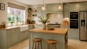 Shaker fitted kitchen in an Irish home