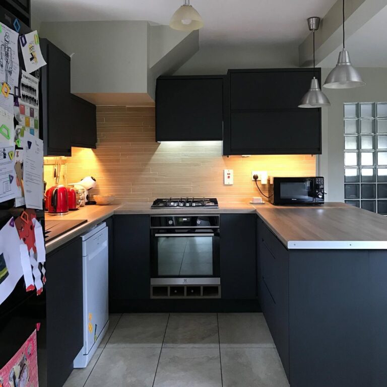 Graphite Handleless Kitchen Renovation in Drumcondra, Dublin