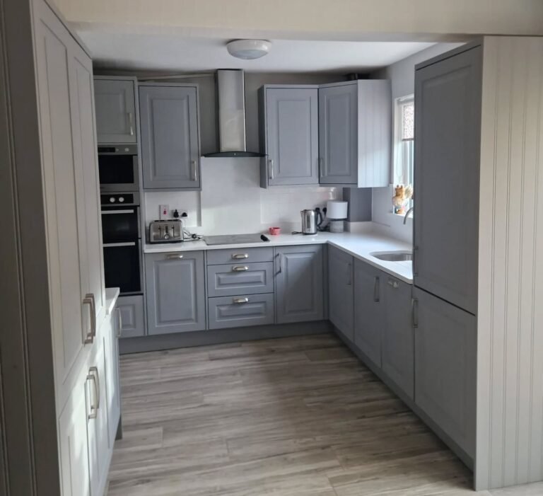 Dust Grey Shaker U-Shaped Kitchen in Raheny, Dublin