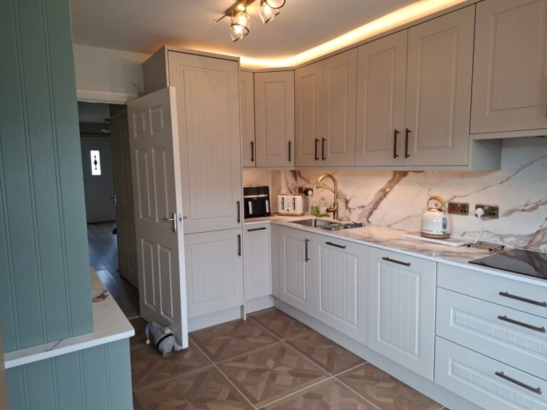Two-Tone Shaker Kitchen with a Utility Room in Swords, Dublin