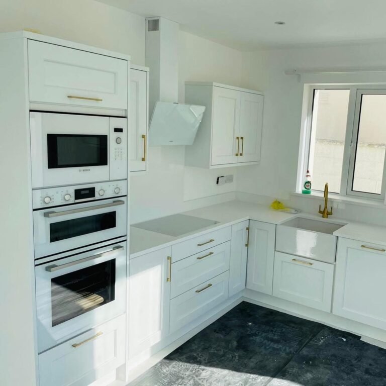 Maeve’s White Shaker Kitchen with a Pantry in Terenure, Dublin
